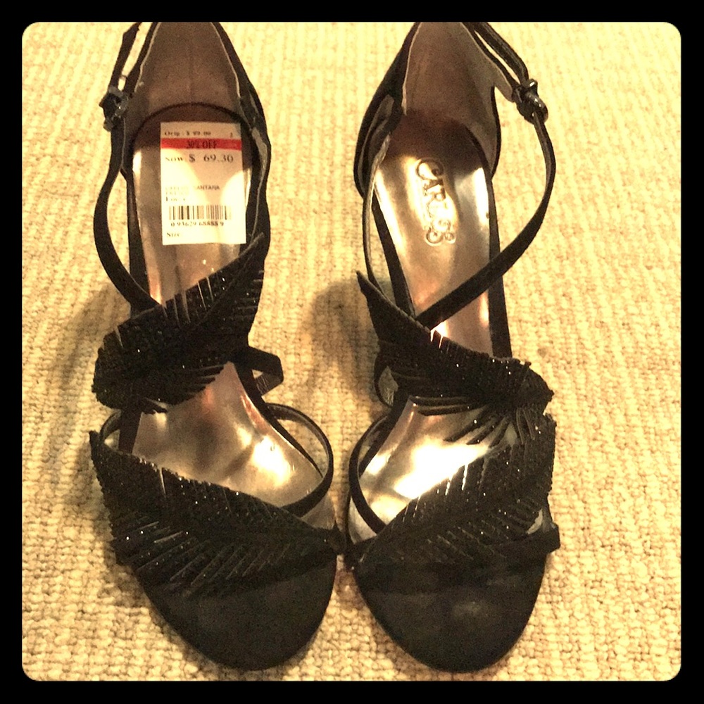 NWT Black High heels Carlos Santana style “Frisco”